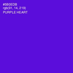 #5B0EDB - Purple Heart Color Image