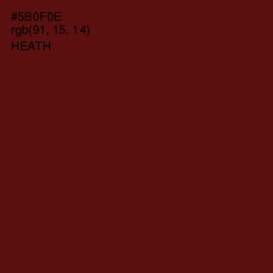 #5B0F0E - Heath Color Image