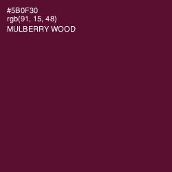 #5B0F30 - Mulberry Wood Color Image