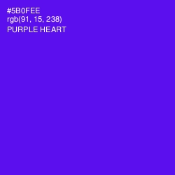 #5B0FEE - Purple Heart Color Image