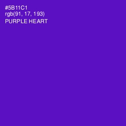 #5B11C1 - Purple Heart Color Image