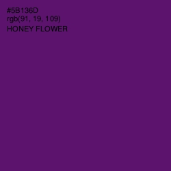 #5B136D - Honey Flower Color Image