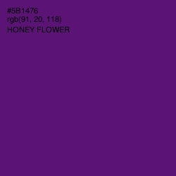 #5B1476 - Honey Flower Color Image