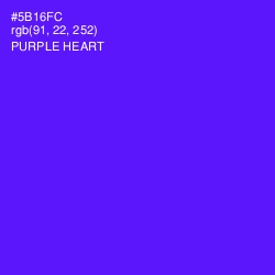 #5B16FC - Purple Heart Color Image