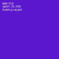 #5B17CD - Purple Heart Color Image