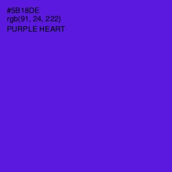 #5B18DE - Purple Heart Color Image