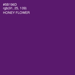 #5B196D - Honey Flower Color Image