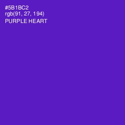 #5B1BC2 - Purple Heart Color Image