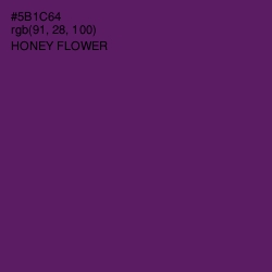 #5B1C64 - Honey Flower Color Image