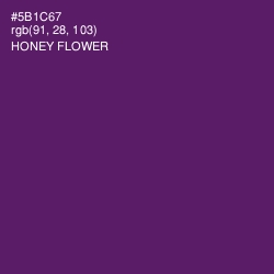 #5B1C67 - Honey Flower Color Image