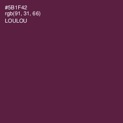 #5B1F42 - Loulou Color Image