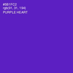 #5B1FC2 - Purple Heart Color Image