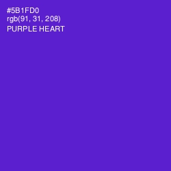 #5B1FD0 - Purple Heart Color Image