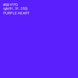 #5B1FFD - Purple Heart Color Image