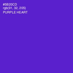 #5B20CD - Purple Heart Color Image