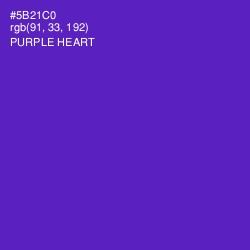 #5B21C0 - Purple Heart Color Image