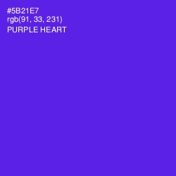#5B21E7 - Purple Heart Color Image