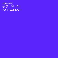 #5B24FC - Purple Heart Color Image