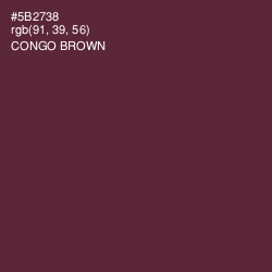#5B2738 - Congo Brown Color Image