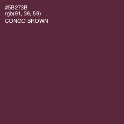 #5B273B - Congo Brown Color Image