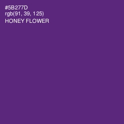 #5B277D - Honey Flower Color Image