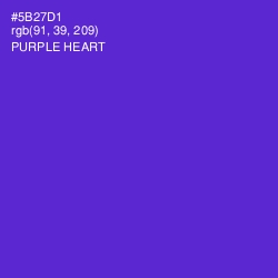 #5B27D1 - Purple Heart Color Image