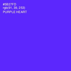 #5B27FD - Purple Heart Color Image