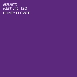 #5B287D - Honey Flower Color Image