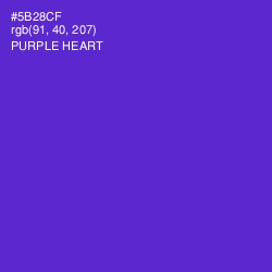 #5B28CF - Purple Heart Color Image
