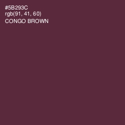 #5B293C - Congo Brown Color Image