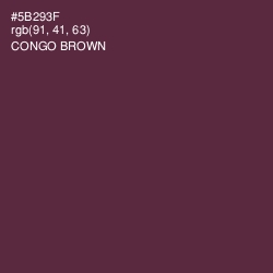 #5B293F - Congo Brown Color Image