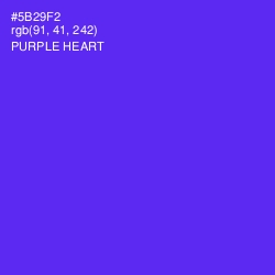 #5B29F2 - Purple Heart Color Image