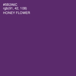 #5B2A6C - Honey Flower Color Image