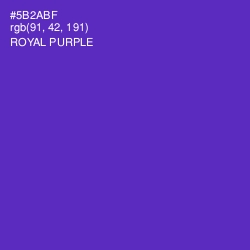 #5B2ABF - Royal Purple Color Image