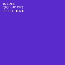#5B2ACD - Purple Heart Color Image