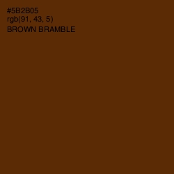 #5B2B05 - Brown Bramble Color Image