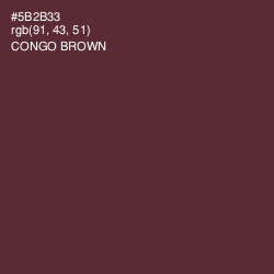 #5B2B33 - Congo Brown Color Image