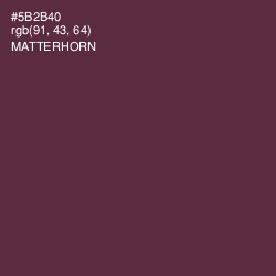 #5B2B40 - Matterhorn Color Image