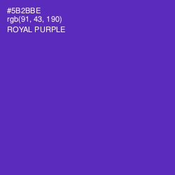 #5B2BBE - Royal Purple Color Image