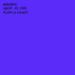 #5B2BFA - Purple Heart Color Image