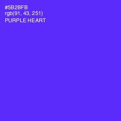 #5B2BFB - Purple Heart Color Image