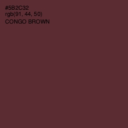 #5B2C32 - Congo Brown Color Image