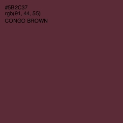 #5B2C37 - Congo Brown Color Image