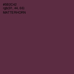 #5B2C42 - Matterhorn Color Image