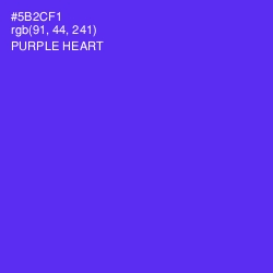 #5B2CF1 - Purple Heart Color Image