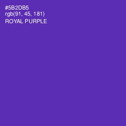 #5B2DB5 - Royal Purple Color Image