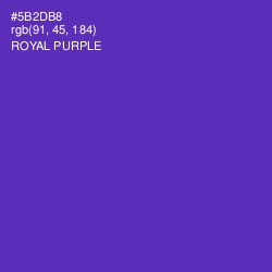 #5B2DB8 - Royal Purple Color Image