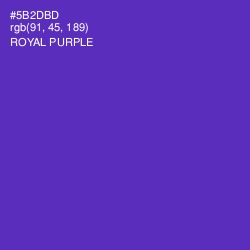#5B2DBD - Royal Purple Color Image