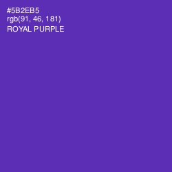#5B2EB5 - Royal Purple Color Image
