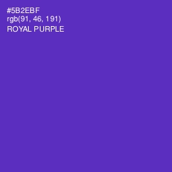 #5B2EBF - Royal Purple Color Image